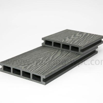 10,3%-1,4% Densidade Porto de Carregamento de Xangai 3D Deep Embossed Composite WPC Decking Boards