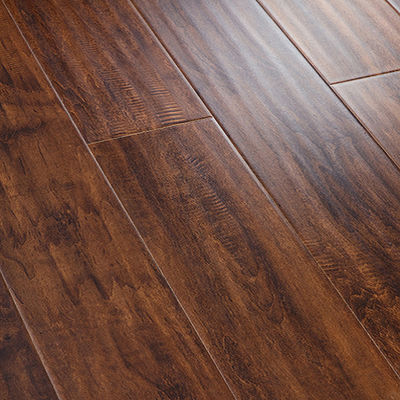 7mm 8mm 12mm Thinness Cristal HDF piso laminado Durável e cristalino feito