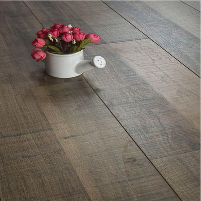7mm 8mm 12mm Thinness Cristal HDF piso laminado Durável e cristalino feito