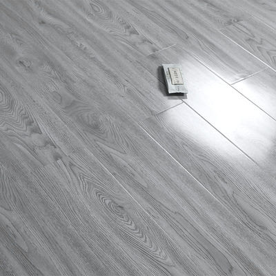 1218x196x8/12mm Pavimento de madeira cinza pavimento laminado com assistência de formação no local