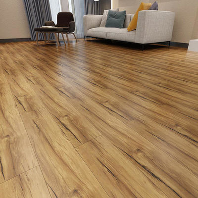 Colour de carvalho descontinuado 12 mm Indoor Laminated Floor Tile Roll Mdf Pavimento de madeira