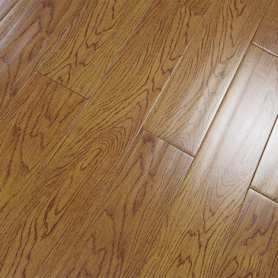 Clique em piso laminado 15mm alto brilhante piso de madeira laminado com almofada anexada