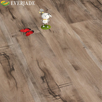 Pavimento laminado de 12 mm Marcas alemãs Hybrid Parket Cinza Marrom escuro com piso de almofada