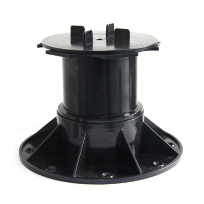 205mm Base Dia 60-140mm Pedestal de plástico exterior para fácil modificação de altura ao ar livre