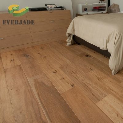 Piso de madeira de engenharia de três camadas liso Walnut Branco Carvalho Vermelho piso de engenharia