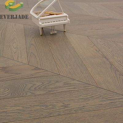 Piso de madeira de engenharia de três camadas liso Walnut Branco Carvalho Vermelho piso de engenharia