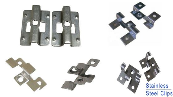Função de ligação de aço inoxidável de madeira maciça de placas de madeira maciça Butting Deck Clip para decking