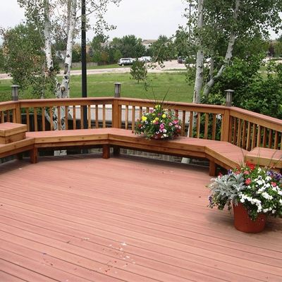 Sistema de piso de bambu Sistema T G Bpc Estrand externo Painel de pátio termo-tratado