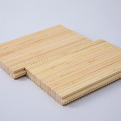 Piso de madeira maciça de bambu em espessura de 12 mm com cor natural e design TG