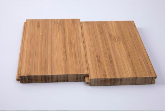Piso de madeira maciça de bambu em espessura de 12 mm com cor natural e design TG