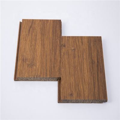 Piso de madeira de bambu sólido de alta densidade com design moderno e cor de café