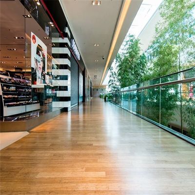 Piso de madeira de bambu sólido de alta densidade com design moderno e cor de café