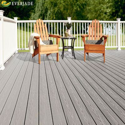 Melhore o seu espaço exterior com Overstock Composite Decking Pvc Outdoor Decking WPC Teak Deck
