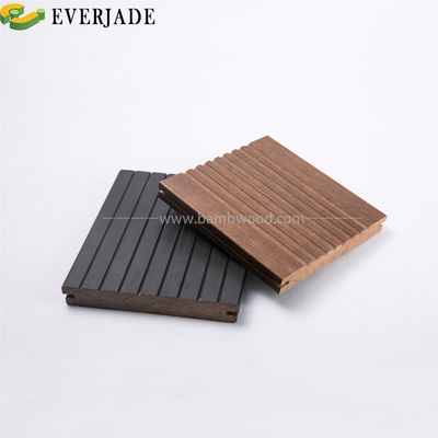 Painéis de piso de bambu carbonizado de grãos verticais brancos para soluções de cozinha