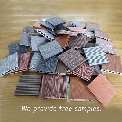 3d Reboco de revestimento composto Co-extrusão placas WPC ocas para jardim ao ar livre Everjade