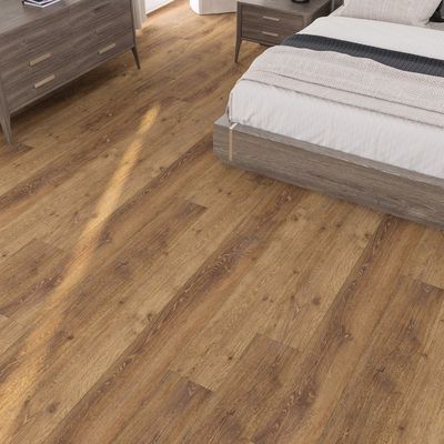 Piso SPC à prova de fogo com espessura de camada de desgaste de 0,5 mm 7' x 48'