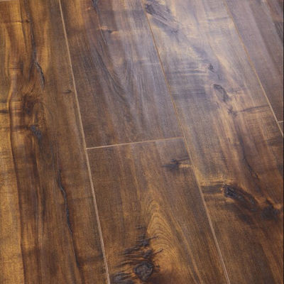 AC4 HDF Euro Lock Parquet Padrão 6mm 10mm Natural Cane Branco Laminado Brilhante