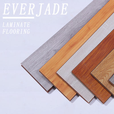 Cerejas claras Mahogany Clique mais piso laminado com bisel para design de cobertura moderna
