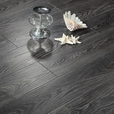 Cerejas claras Mahogany Clique mais piso laminado com bisel para design de cobertura moderna
