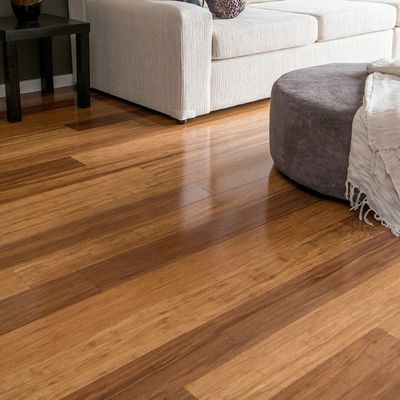 Pavimento de bambu laminado de madeira maciça de 12 mm para instalação de piso superior/subpavimento de madeira