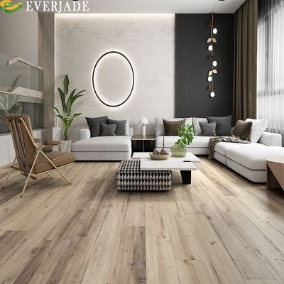 Piso de vinil laminado rígido impermeável com textura de madeira