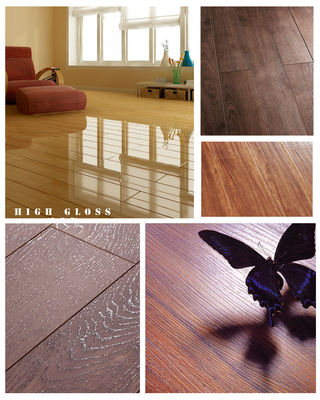 Piso de vinil laminado rígido impermeável com textura de madeira