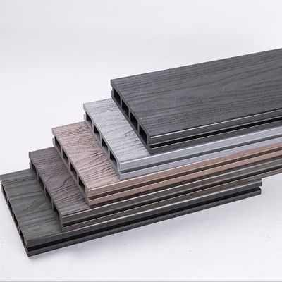 Estrutura Oculta Dupla Cores Wpc Decking Exterior 3D Rebocagem Floral de Grãos de Madeira