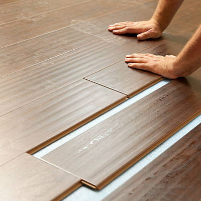 Chapa de piso laminada de ossos de peixe antiestática de U-Groove-V-Groove para sala de estar