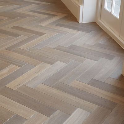 Chapa de piso laminada de ossos de peixe antiestática de U-Groove-V-Groove para sala de estar