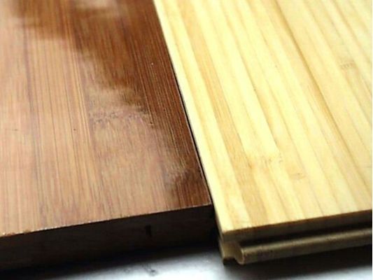 T G Parquet de piso de bambu tecido em fibras de cor natural com certificado ISO14001