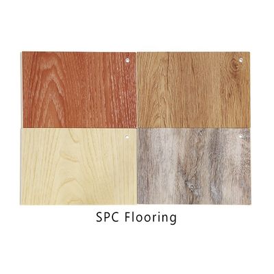 Piso SPC interior com revestimento de laca UV e fácil instalação do sistema Unilin Click