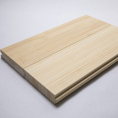 Indoor Above Grade/Wood Subfloor 12mm 14mm Natural Color Click System Pavimento de bambu
