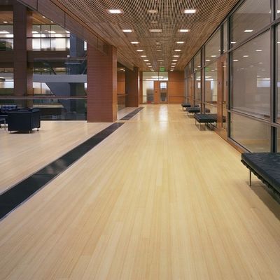 Indoor Above Grade/Wood Subfloor 12mm 14mm Natural Color Click System Pavimento de bambu