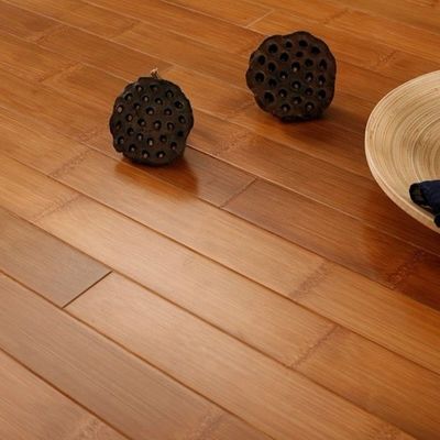 TAP GO Pavimento de bambu carbonizado Construção de fios de barniz tecido Treffert da Alemanha