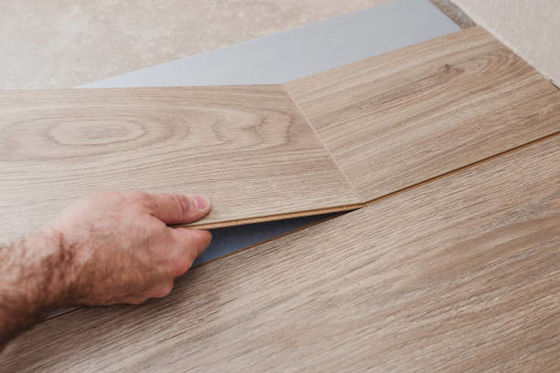 8mm 12mm impermeável HDF MDF Matte Laminate piso TAP GO ângulo direito U-groove V-groove