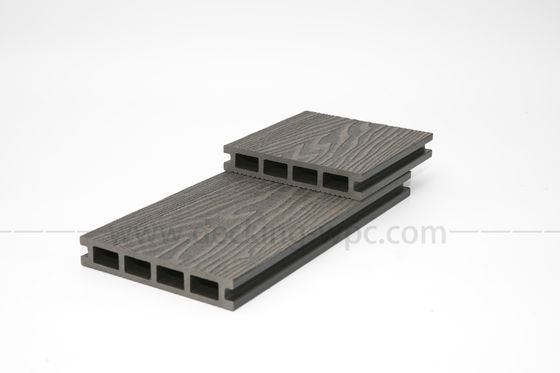 10,3%-1,4% Densidade Porto de Carregamento de Xangai 3D Deep Embossed Composite WPC Decking Boards