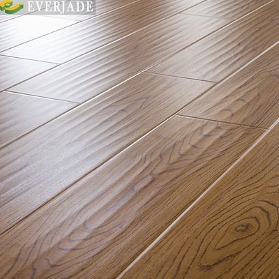 Pavimentos laminados em V-Groove com estilo V-Groove Edge em madeira cinza preta