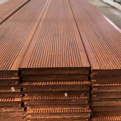 Decking de bambu à prova d'água para grades de jardim e corredores 130mm Largura Distressed Design