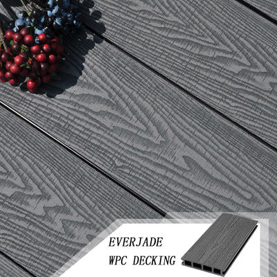 Garantia de 20 anos Design moderno Co-extrusão WPC Decking com característica à prova d'água