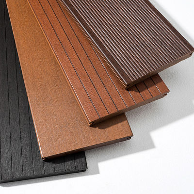 Cores personalizadas Vertical Pressed Carbonised Strand Tecido Decking de bambu para o exterior