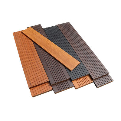 Cores personalizadas Vertical Pressed Carbonised Strand Tecido Decking de bambu para o exterior