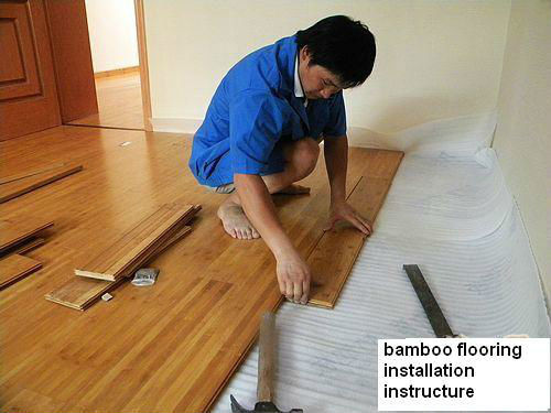 12mm Natural Strand tecido Clique Bloquear piso de bambu para crianças e animais de estimação-Friendly casas