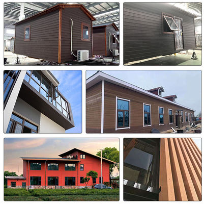 Painel de parede exterior de WPC para decoração interna/externa em escritórios de hotéis e shoppings