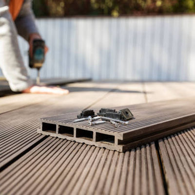 Chapas de convés compostas Ugaslavia Fascia 3m comprimento 4,8m distância útil Grp Decking composto