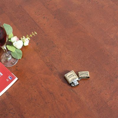 Adesivo Clique Folha de madeira natural de piso de rolos de papelão de cortiça Tabuleiro de estofamento superfície elástica confortável