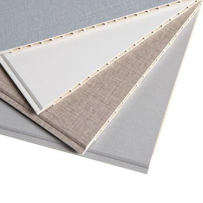 Material de decoração de escritório Eco-friendly Fibra de bambu Madeira PVC revestimento de parede composto