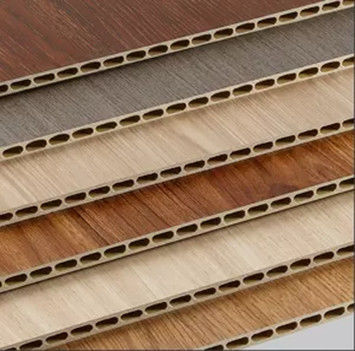 Material de decoração de escritório Eco-friendly Fibra de bambu Madeira PVC revestimento de parede composto