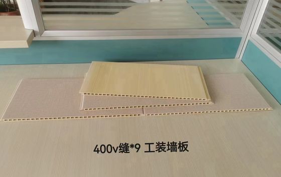 Material de decoração de escritório Eco-friendly Fibra de bambu Madeira PVC revestimento de parede composto