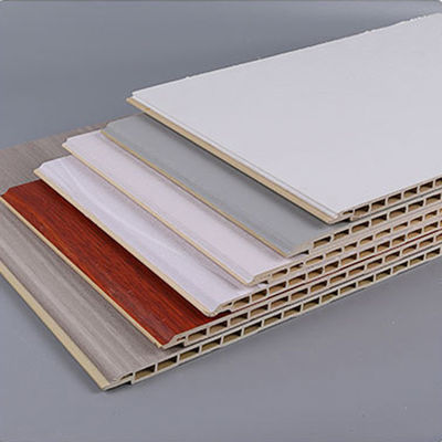 Tecto interior à prova d'água Fibra de bambu PVC Painéis de parede de madeira para decoração de casa de design
