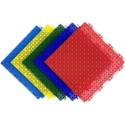 Campo de badminton de basquete ao ar livre de duas camadas para jardins infantis e piso montado